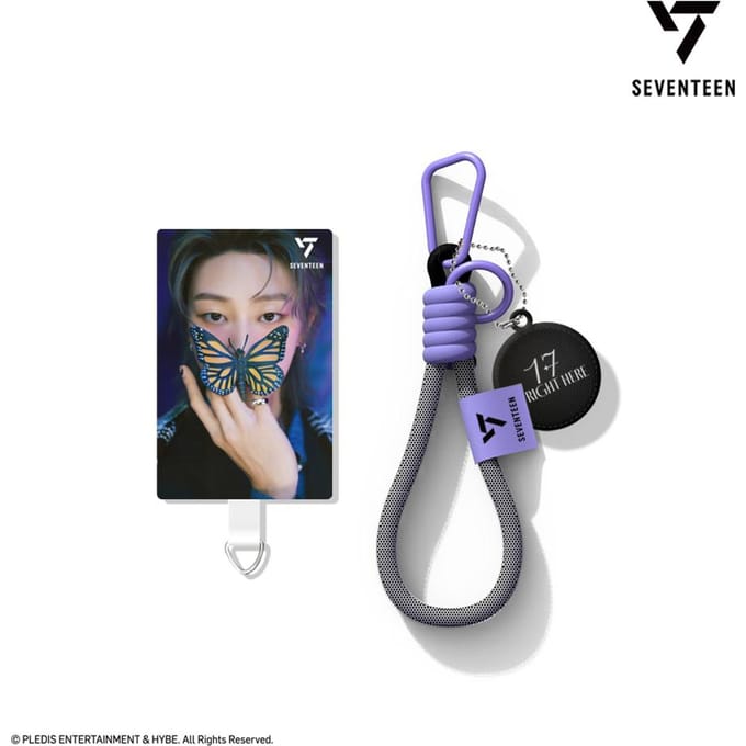 SEVENTEEN PhoneTap Mobiele Telefoon Strap 3D Stereoscopisch Lenticulair 17 IS HIER