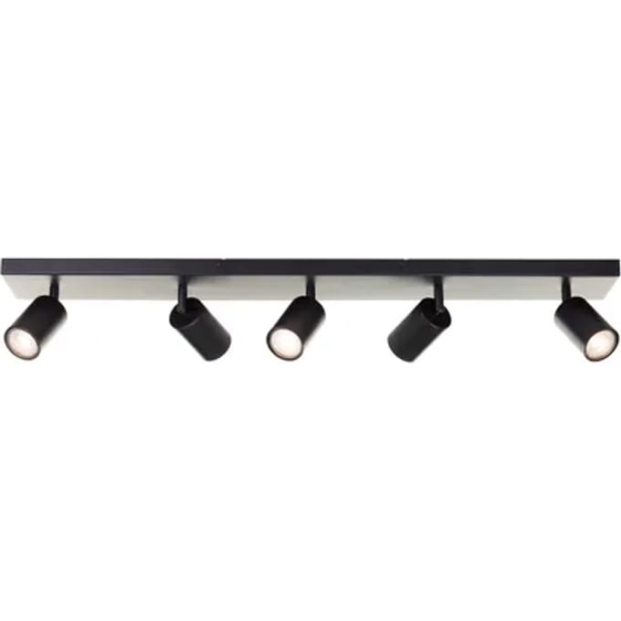 Brilliant Jello - Plafondlamp - LED GU10 5x5W - 3000K - Dimbaar - Zwart