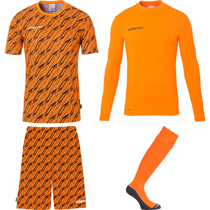 Uhlsport Progressive Goalkeeper Bundle Fluo Orange Black