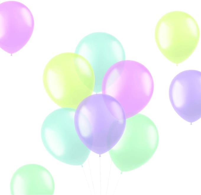 Ballonnen Translucent Pastels 33cm - 100 stuks