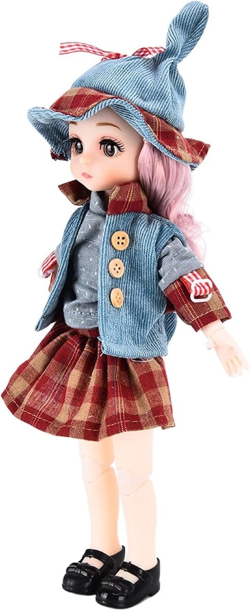 Schattige Poppen - Poppen Speelgoed - Kinder Cadeau - Flexibele Gewrichten - 181 mm