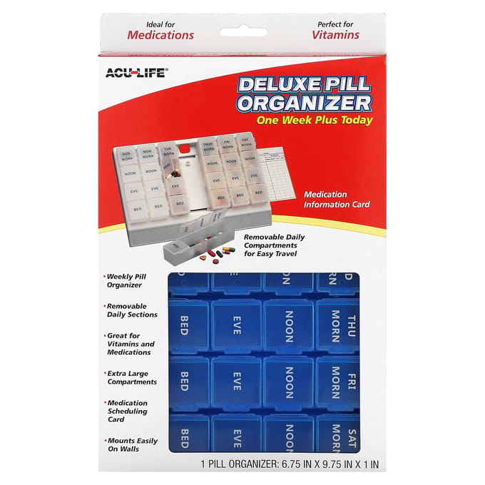 Eén Week Plus Vandaag Deluxe Tabletten, 1 st red