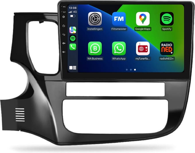 Carplay autoradio voor Mitsubishi Outlander | 2012 t/m 2019 | Android 13 | Draadloos Apple Carplay & Android Auto | 2GB + 32GB | 8-Core processor | Davilon | 2025 model | 2012 2013 2014 2015 2016 2017 2018 2019 | Bluetooth & Wifi