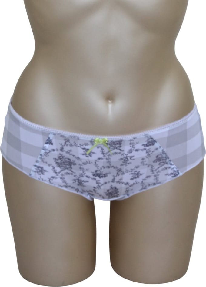 Freya - Adele - short - grijs/wit geblokt - maat S / 36