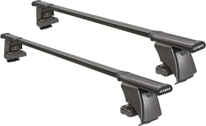 Dakdragers geschikt voor de Audi A3 3d 2003 t/m 2012 glad dak - Staal smal - 75kg laadvermogen - Merk Farad