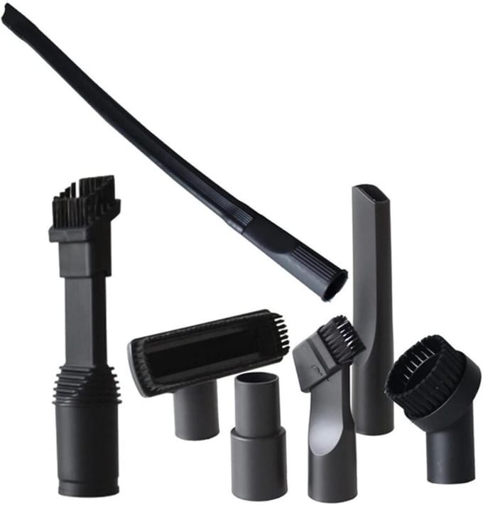 Mini Tool Set - Stofzuiger Accessoires - Diepe Reiniging - 32mm Binnendiameter - 1 Pakket - Zwart