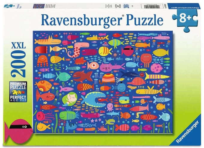 Ravensburger – Funny Fish Friends – Kinderpuzzel – 100 XXL Stukjes