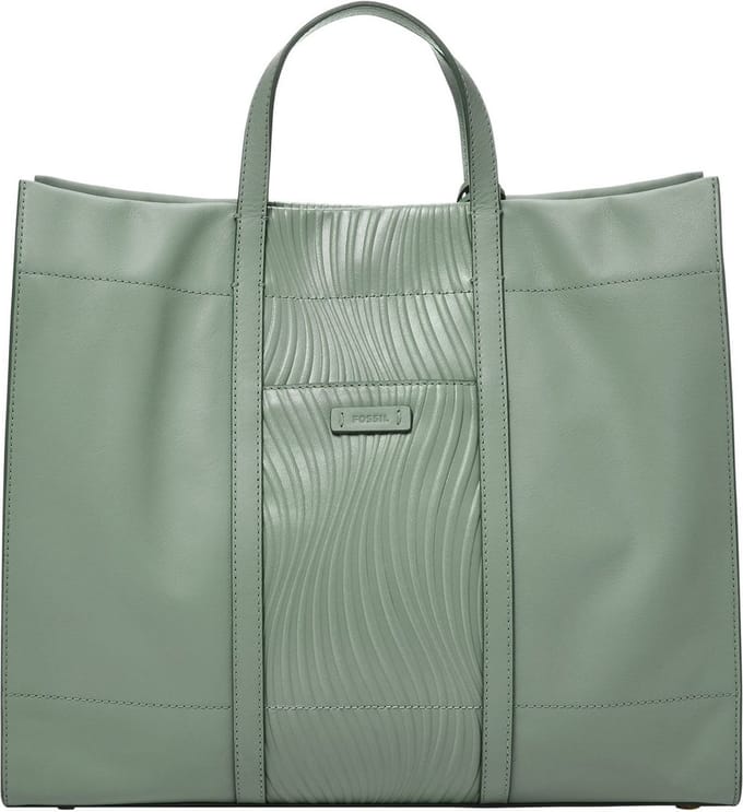 FOSSIL Schoudertas Shopper Carmen Tote Sage Turquoise