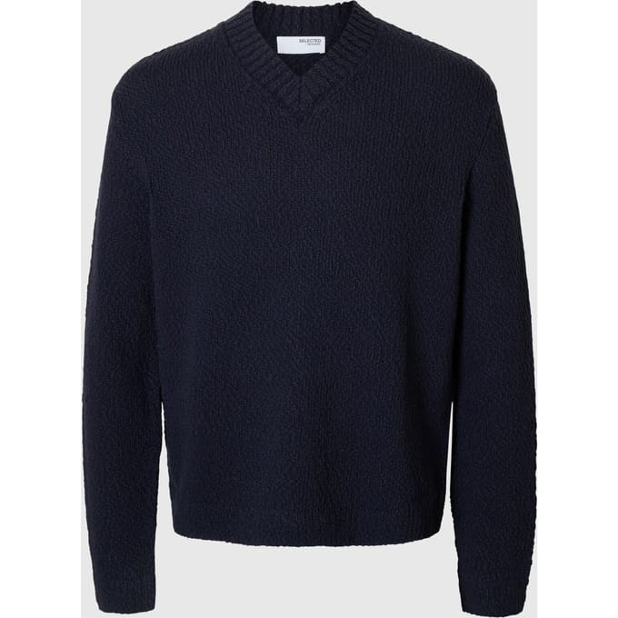 Regular fit gebreide pullover van puur biologisch katoen, model 'ANGUS'