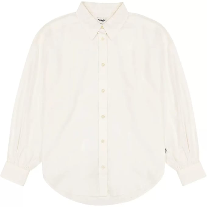 Wrangler Cool Girl Overhemd Met Lange Mouwen Wit M Vrouw
