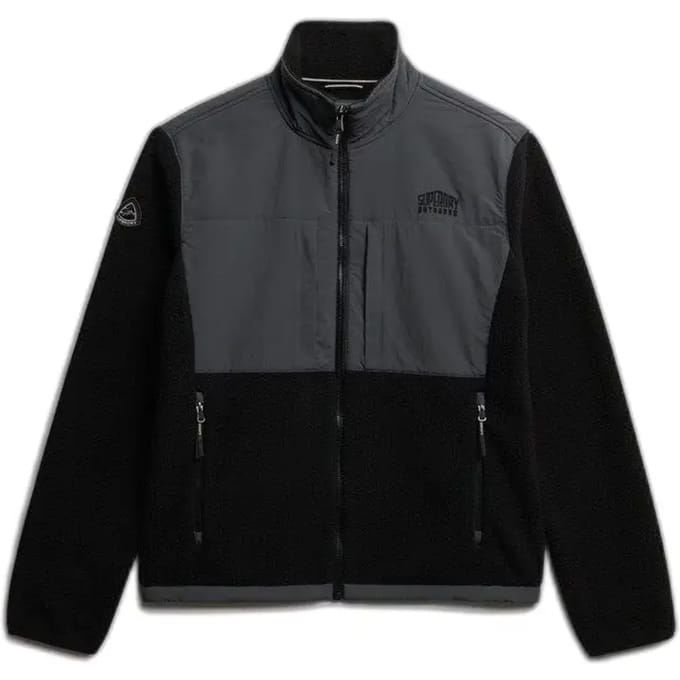Superdry Hybrid Trekker Fleece Jas Grijs S Man