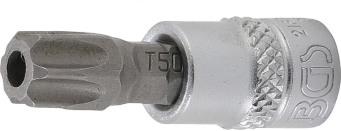 BGS Dopsleutelbit - 1/4 - Torx met boring T50