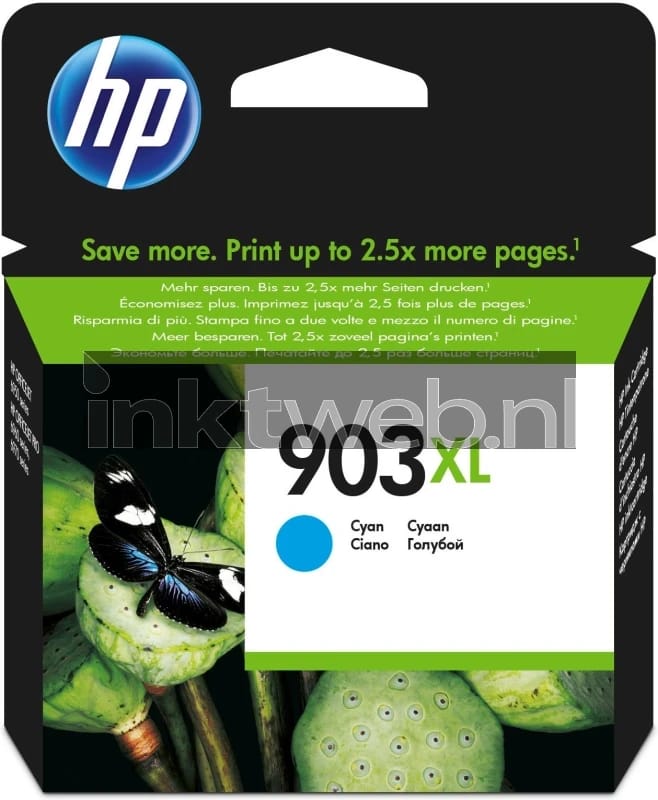 HP Inktcartridge 903XL (T6M03AE) Cyaan Hoge capaciteit
