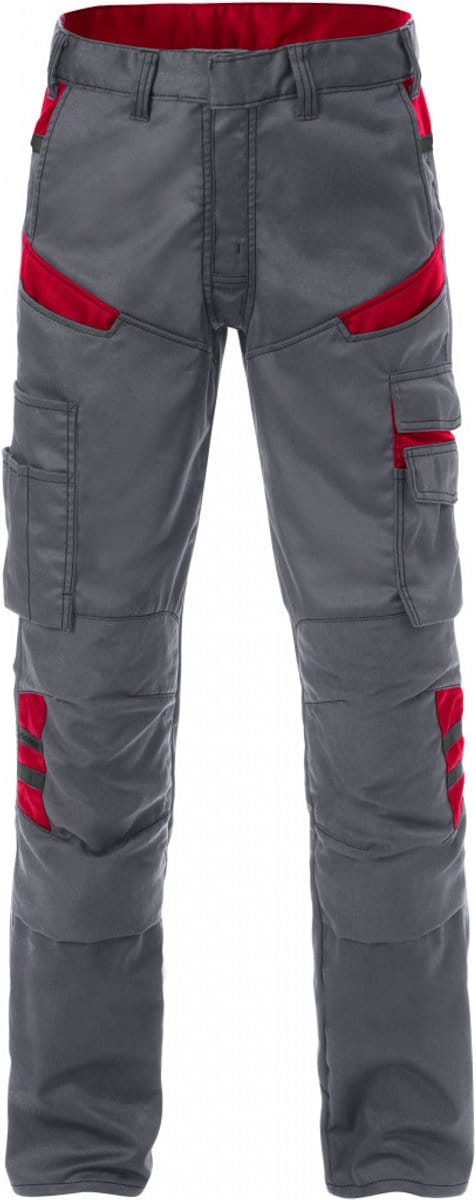 Fristads Broek 2555 Stfp - Grijs/Rood - C44