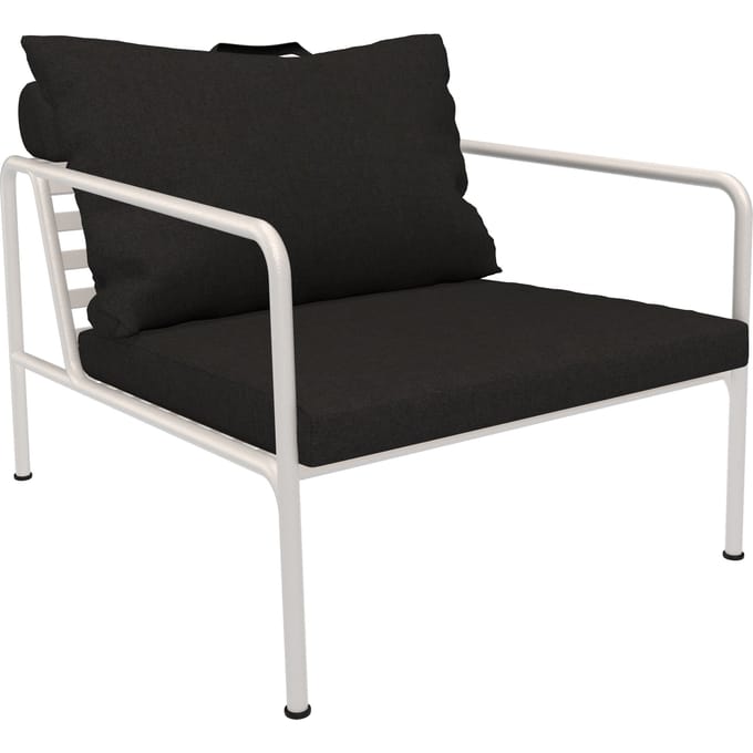 HOUE AVON Loungestoel Muted White - Sunbrella Heritage - Char