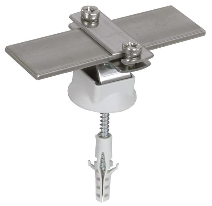 Dehn Geleiderhouder StSt Voor Fl 30mm/Rd6-10mm Met Houtschroef - 274230