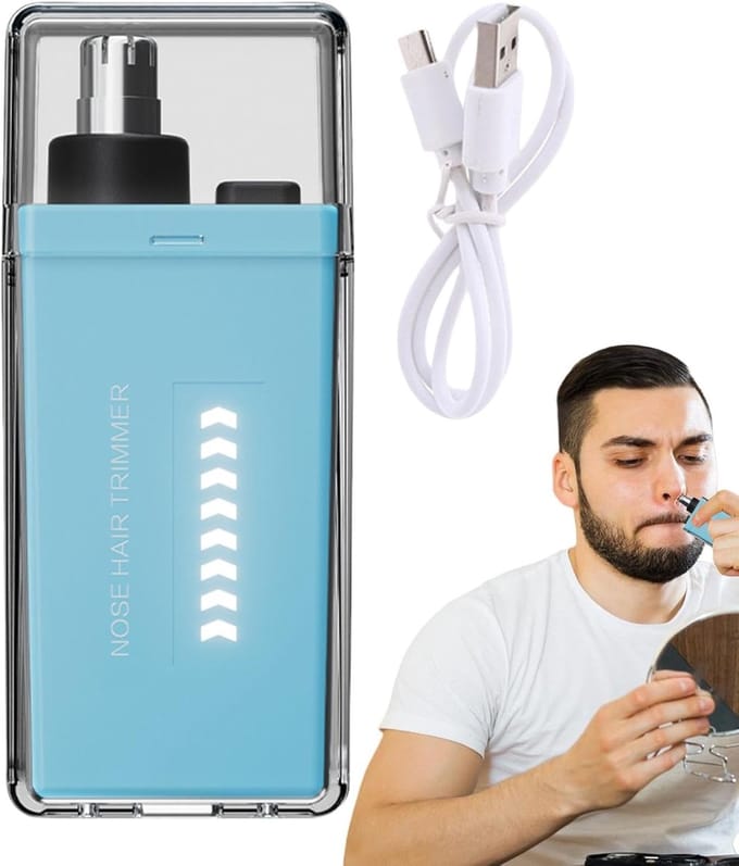 Neushaartrimmer - Oplaadbare trimmer - Verzorgde look - Veilige punt - 3.5 x 8.1 cm