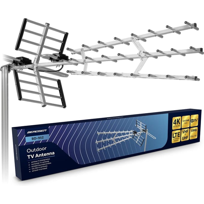 Berdsen BD-952 - Ultra HD 4K Richtantenne - Buiten - Passief - VHF/UHF