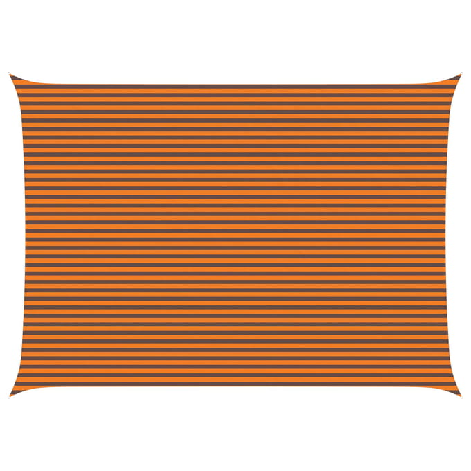 vidaXL - Zonneschaduw - Oranje - en - Bruin - 5 - x - 7 - m - 100% - Polyester - Oxford