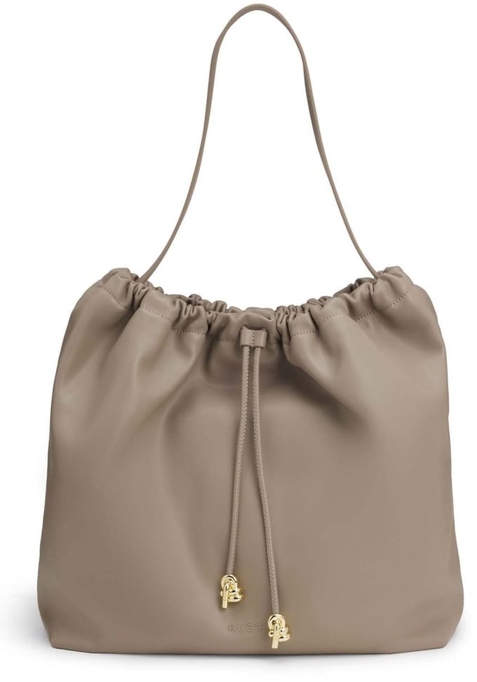 HUGO schoudertas Millie Shoulder Light Beige Taupe