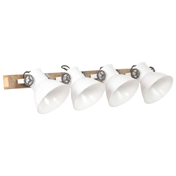 vidaXL Wandlamp industrieel E27 90x25 cm wit