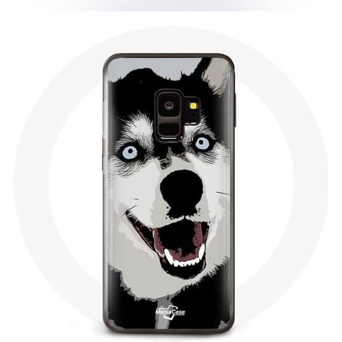 Case voor Samsung Galaxy S9 Siberische Husky Blauwe Ogen