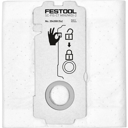 Festool 5x SELFCLEAN filterzak SC-FIS-CT MINI/MIDI/CT15 - 204308