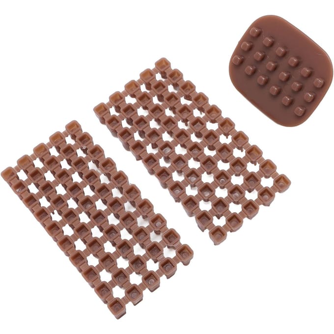 Stempel van Kleiaardewerk Plastic Multifunctionele Mini Polymer Klei Alfabetstempel voor Koekje brown