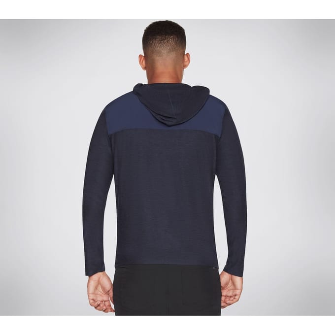 Skechers Performance Skech-Knits Ultra Go Lite Vol Polyester Heren Blauwe Hoodie