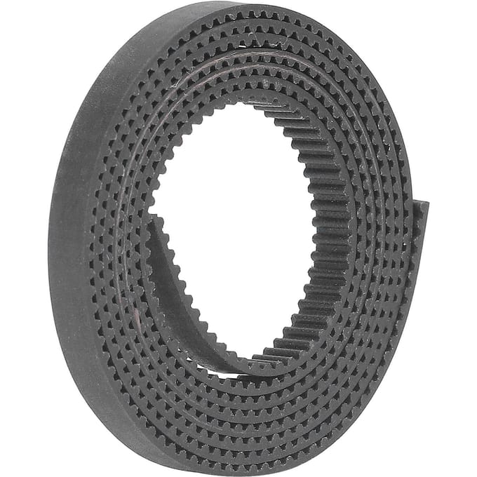 3D-printen Open Distributieriem Rubber Glasvezel Synchrone Riem 1 Meter Lengte 6mm Breedte black