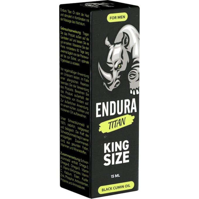 Endura Titan Cumin Oil - King Size - Grotere Erecties