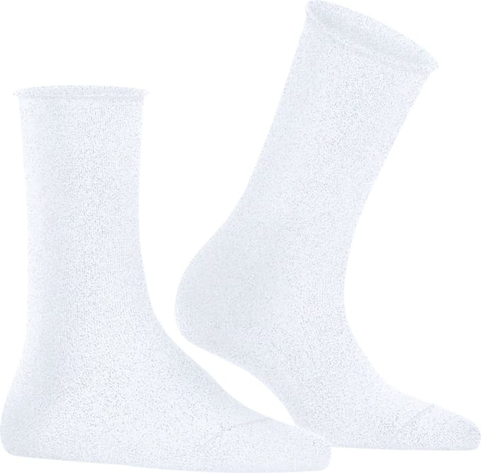 FALKE Shiny eenkleurig lyocell sokken dames wit - maat 39-42
