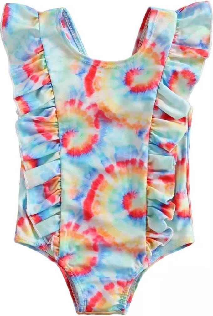 Supercute badpak Tie Dye meerkleurig maat 86/92