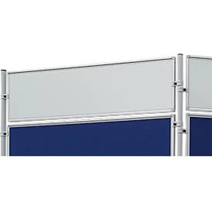 Franken ECO dubbelzijdig whiteboard, aluminium frame, 1200x300 mm