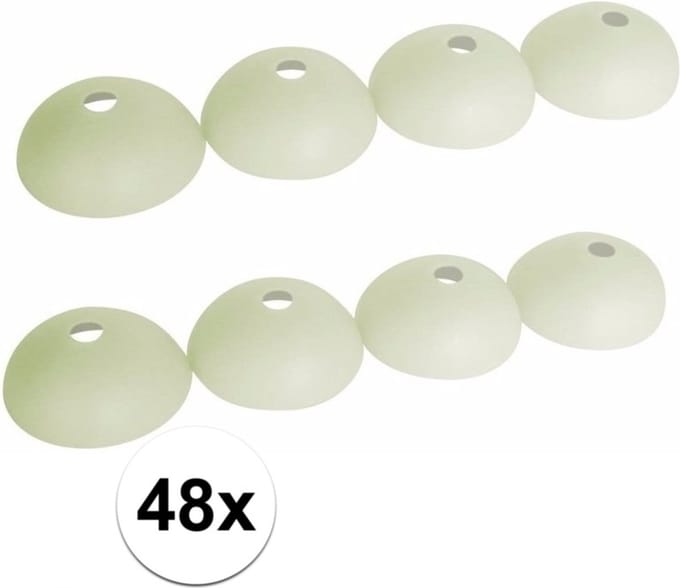 ProPlus Tentharingbeschermers - 48x stuks - glow in the dark - tentharing beschermkapjes