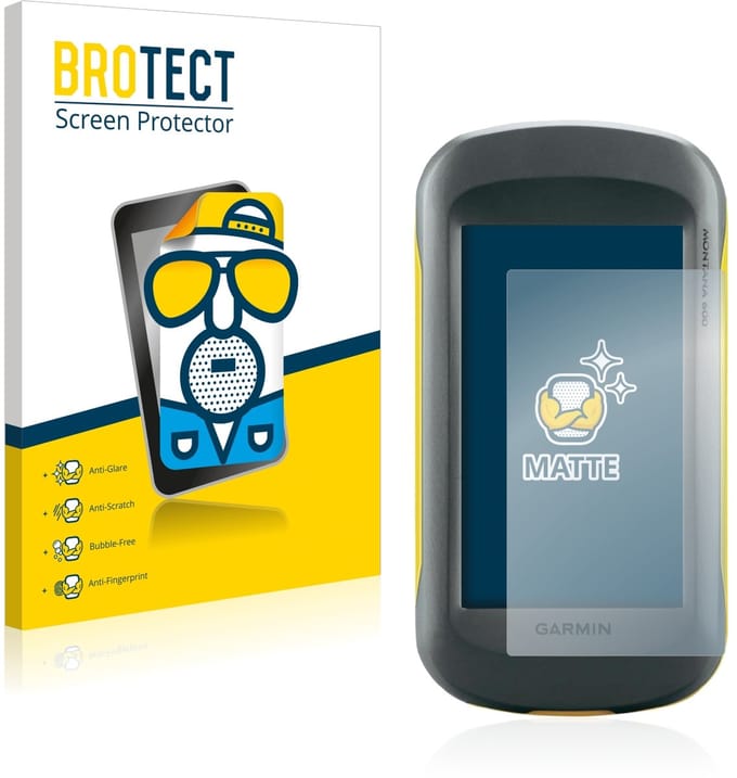 BROTECT - Screenprotector voor Garmin Montana 600 - Folie Beschermfolie matte 2 Stuks