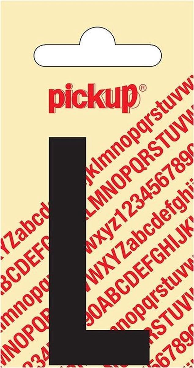Pickup plakletter Nobel 60 mm zwart L - 31002060L