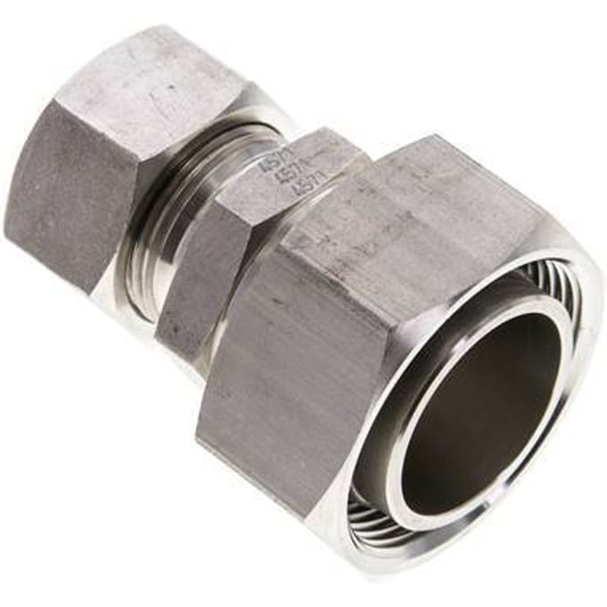 22L & 35L RVS Rechte Snijringkoppeling Draaidoorvoer 160bar ISO 8434-1