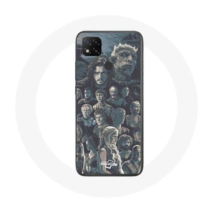 Coque de protection - Xiaomi - Redmi 9C - Game of Thrones - Souple - Protection chocs gris