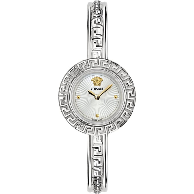 Versace La Greca VE8C00324 Horloge - Staal - Zilverkleurig - Ø 28 mm