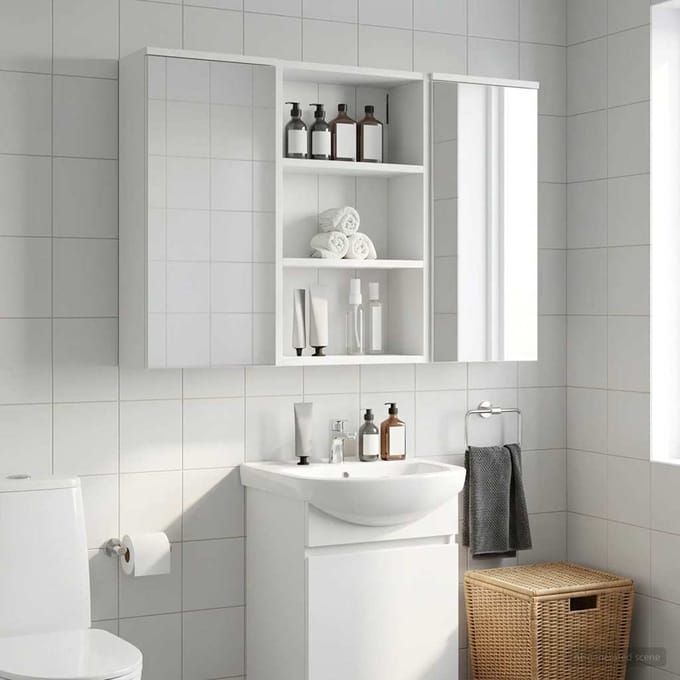vidaXL - Badkamer - wandkast - Wit - 40 - x - 16 - x - 62,5 - cm - Geconstrueerd - hout