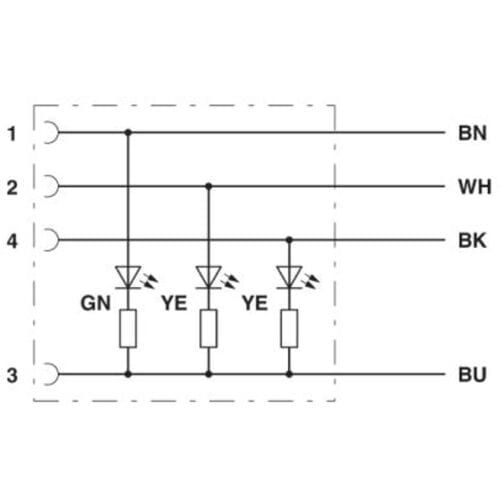 Phoenix Contact 1404961 Sensor/actuator aansluitkabel Aantal polen (sensoren): 4 Bus 5.00 m 1 stuk(s)