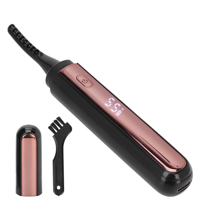 Elektrische Wimperkruller USB Oplaadbaar 4 Niveaus Temperatuur Verwarmde Wimperpermanent met LCD Display voor wit