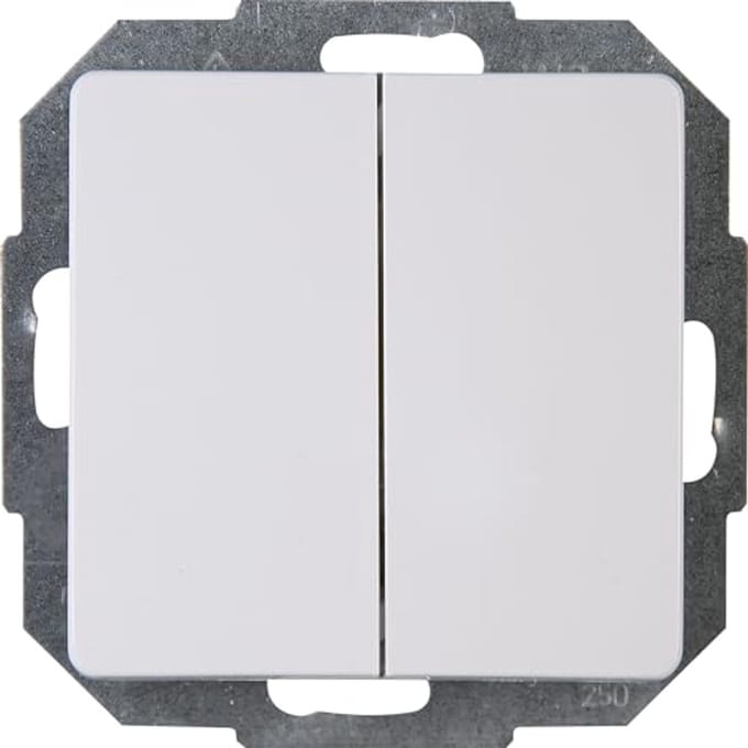 Parijs Serieschakelaar - IP20, 16A, 250V - Arctic Wit