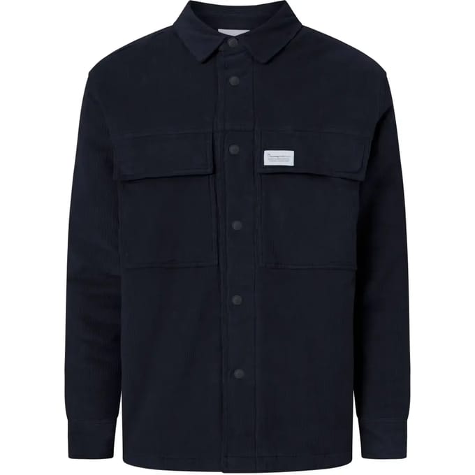 Katoenen Zachte Ribfluwelen Overhemden KnowledgeCotton Apparel