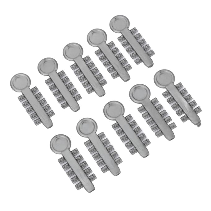 10 pcs Cales Rotatives Dentaires Grises Élastiques Coussinets en Caoutchouc Rotatifs Dentaires pour Correction Dentaire gray