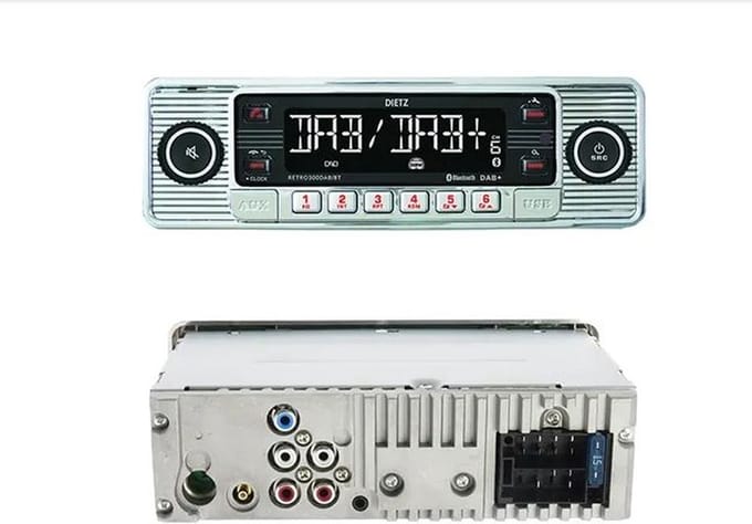 1-Din Retro 301 DAB+/BT MP3 USB RDS Zwart