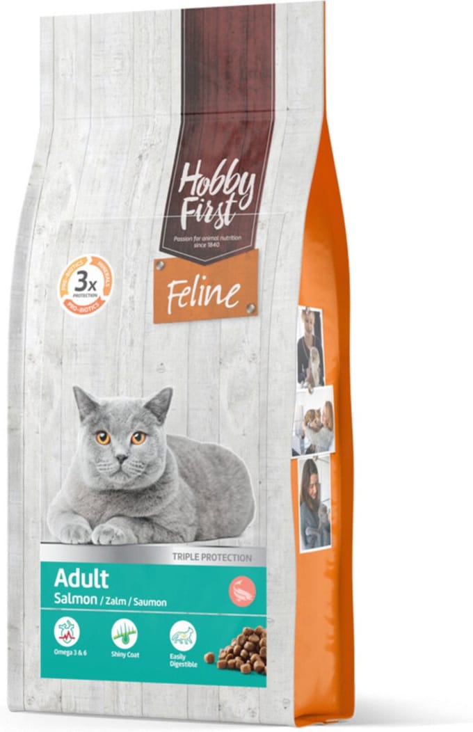 Hobbyfirst Feline Adult Zalm - Kattenvoer - 1.5 kg
