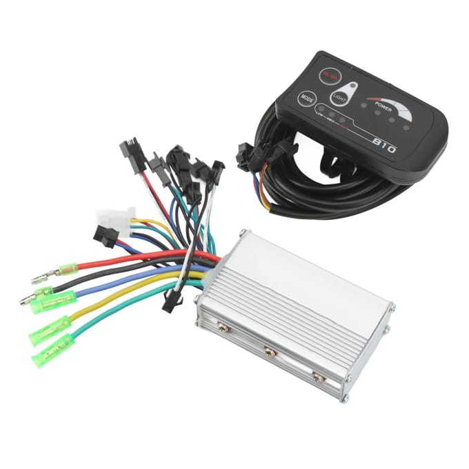 24V 250W 350W Borstelloze Motorcontroller 810 LED Display Kit voor Elektrische Scooter Elektrische Fiets gray