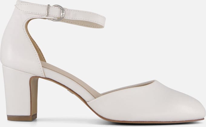 Tamaris Pumps wit Leer - Dames - Maat 39